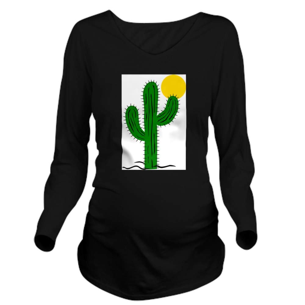 Long Sleeve Maternity T-Shirt for Pregnant Women - Comfortable Cotton Pregnancy Tee for Everyday Wear, Work & Maternity Photos