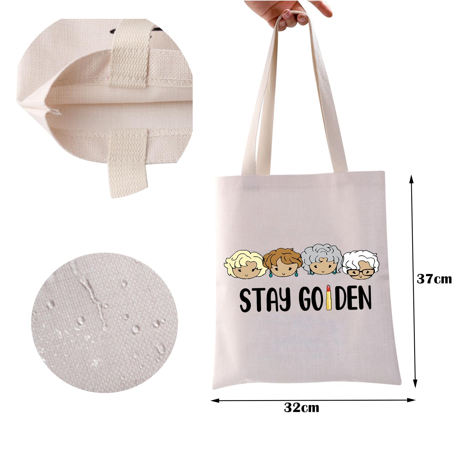 Golden Makeup Bag - Best Friend Gift for Travel & Parties