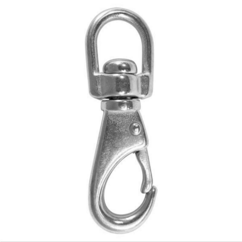 Stainless Steel Swivel Eye Snap Hooks - Heavy Duty Durable Carabiner for Outdoor Gear, Marine, Climbing & DIY Projects