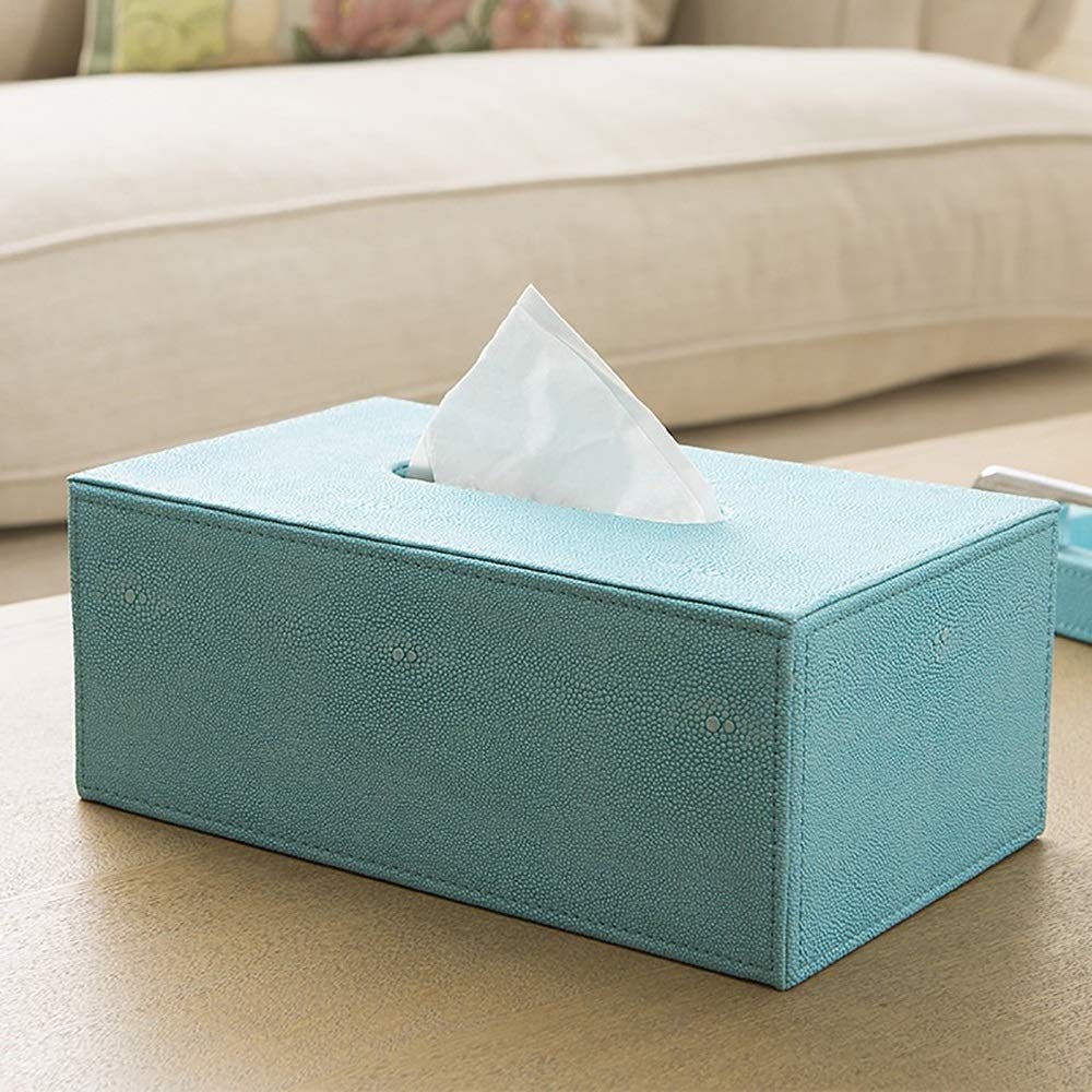 Premium PU Leather Tissue Box Cover - Elegant Rectangular Napkin Holder & Paper Dispenser for Home, Office, Car | Decorative Facial Tissue Case (Large Size) | Perfect for Living Room, Bedroom, Desk & Automotive Interior