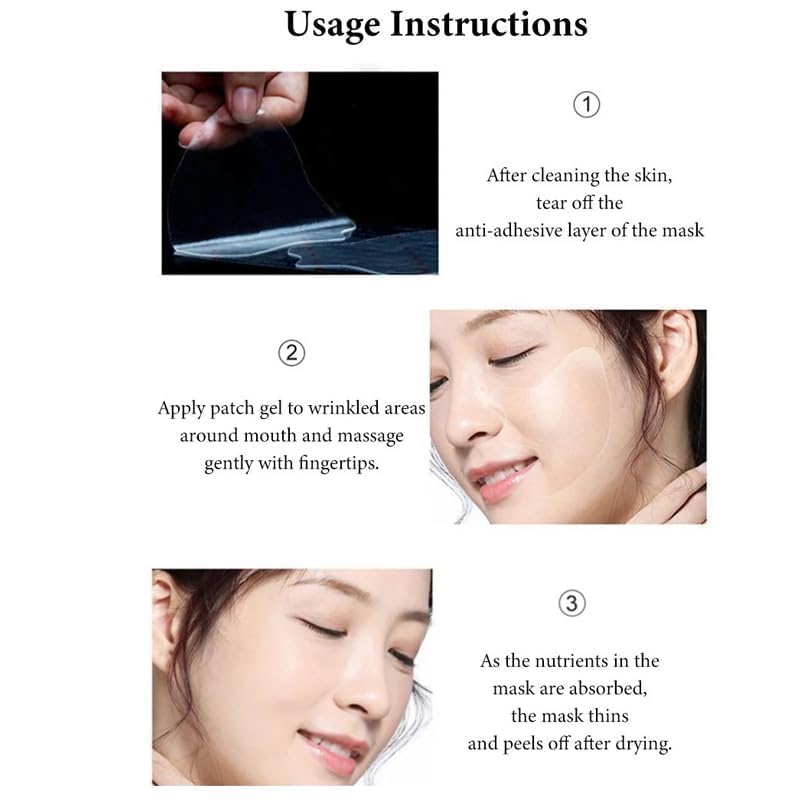 Instant Beauty Face Lift Wrinkle Removal Patches - Anti-Aging Microcrystalline Nasolabial Folds Mask for All Skin Types (2 Boxes) | At-Home Skincare Treatment for Fine Lines & Sagging Skin