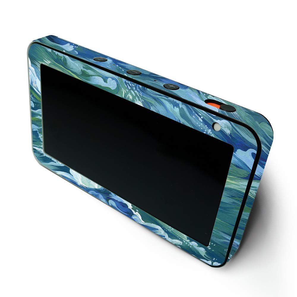 MightySkins Protective Vinyl Wrap for Amazon Echo Show 5 (1st & 2nd Gen) - Cyclone Wave Design | Easy to Apply & Remove | Made in USA | Customizable Decal for Home & Office Decor