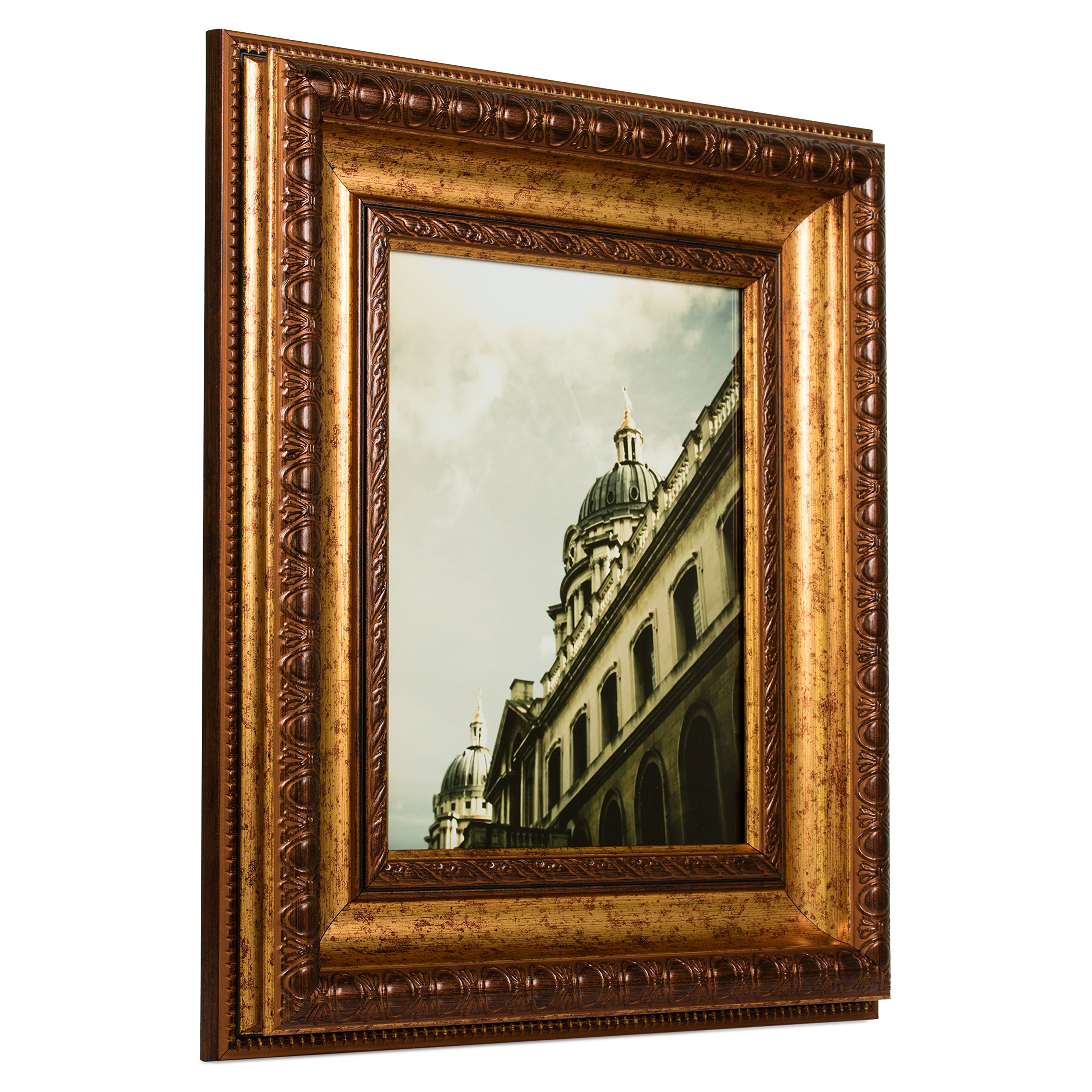 Craig Frames Arqadia Gothic Aged Gold Picture Frame 18x24 Inch - Elegant Wall Decor for Living Room, Bedroom & Office | Perfect for Photos, Artwork & Certificates