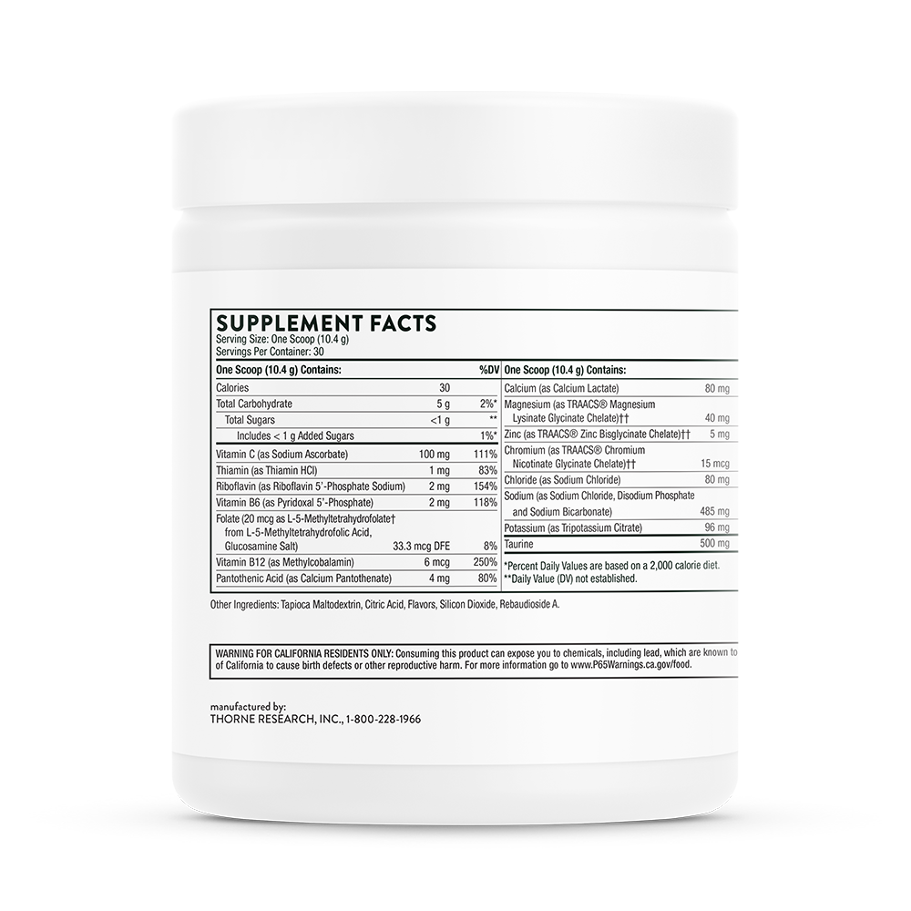 Thorne Catalyte (SF101) - Premium Electrolyte Supplement for Hydration & Recovery - Ideal for Athletes, Fitness & Daily Wellness
