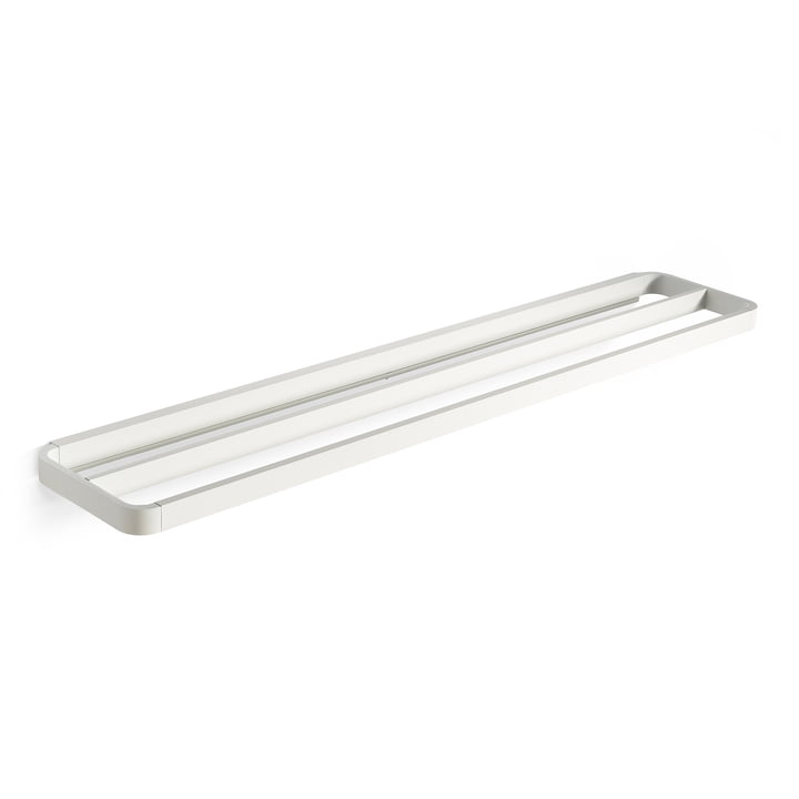 ZONE DENMARK Double Towel Rail - Large 70x12x3cm, White - Bathroom & Kitchen Towel Holder for Modern Homes