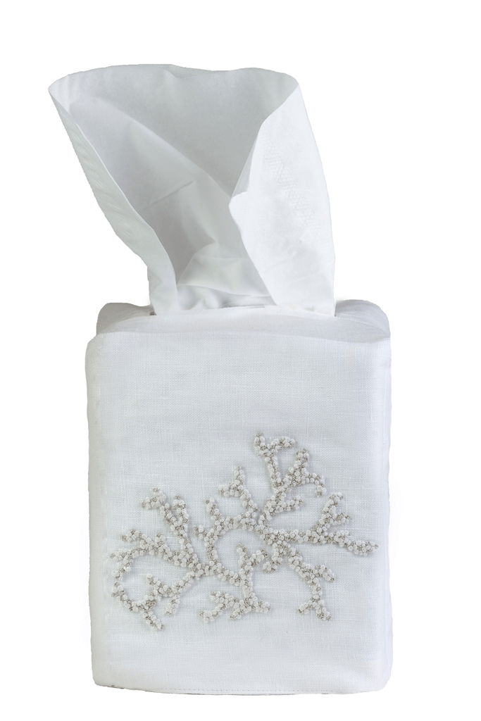 Decorative Coral Tissue Box Cover - Stylish Home & Office Accessory for Living Room, Bathroom, or Desk Organization