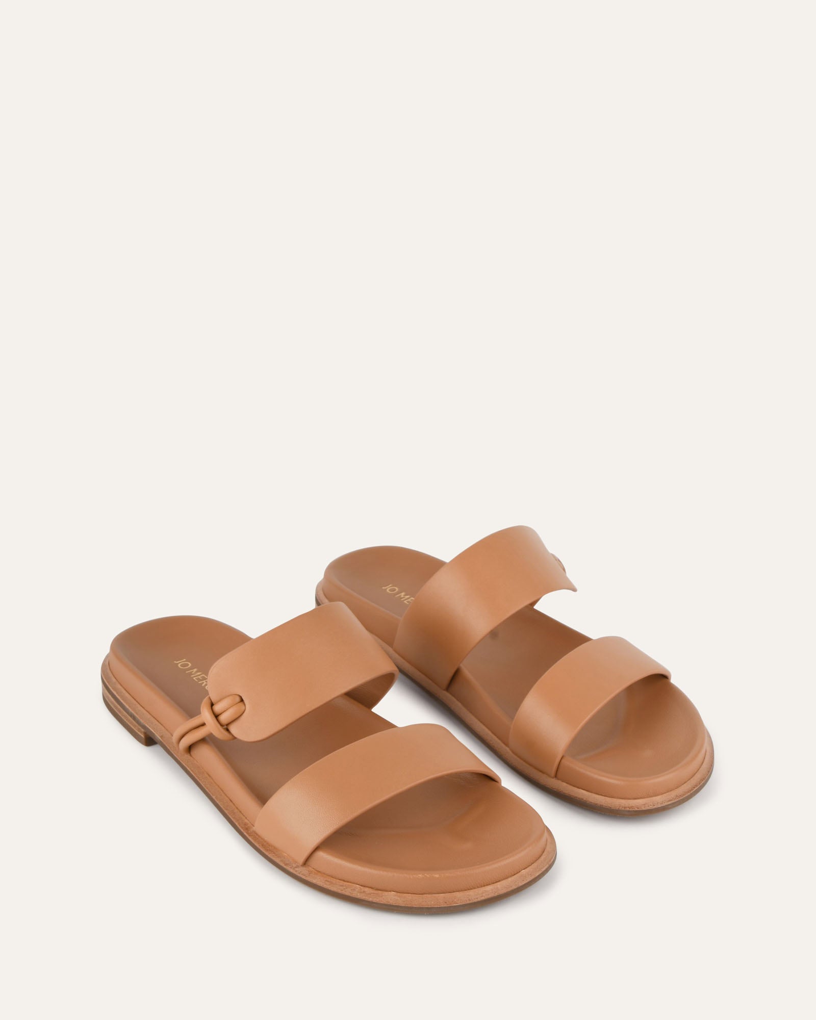 HAYES Flat Sandals for Women - Genuine Leather Toffee Brown - Comfortable Summer Casual Shoes for Beach, Vacation, and Everyday Wear