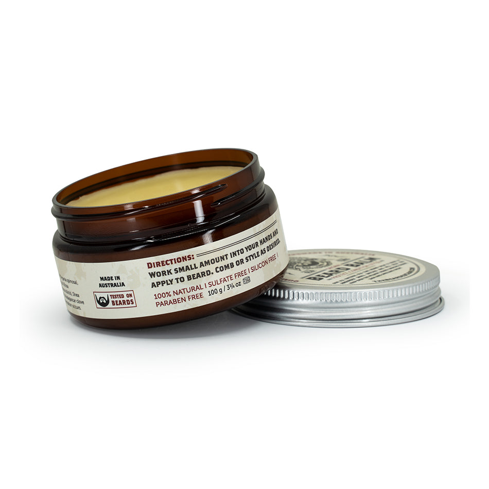 Natural Beard Balm for Men - Conditioning & Styling with Shea Butter & Argan Oil - Perfect for Daily Grooming & Beard Care
