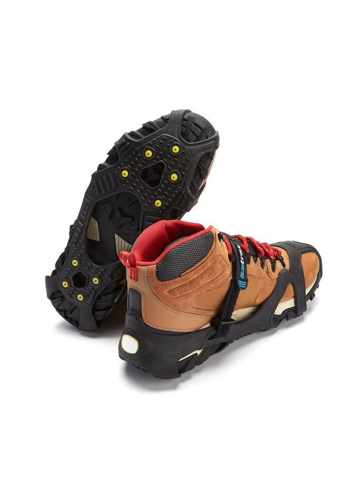 Icetrax V3 Tungsten Ice Cleats with Adjustable Velcro Straps - Secure Traction for Winter Hiking, Running & Snowy Outdoor Activities