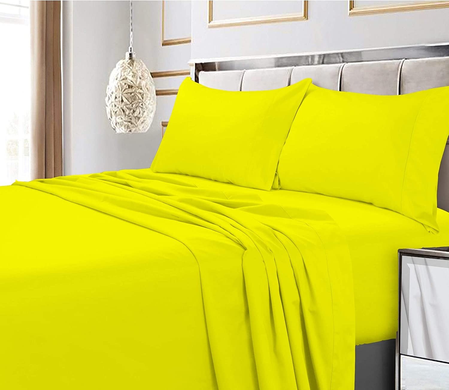 Organic Cotton Sheet Set - Full/Double Size, 4-Piece, Deep Pocket for 10-12