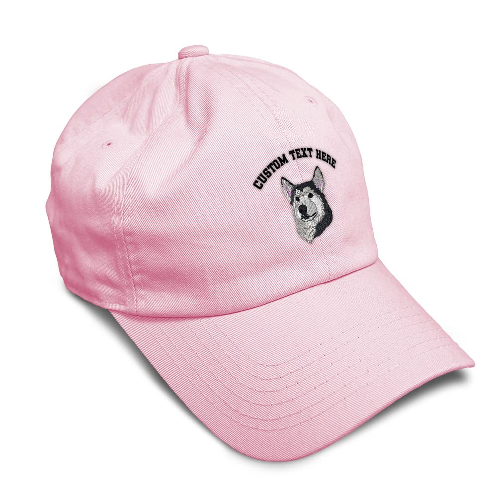 Soft Cotton Baseball Cap with Siberian Husky Embroidery - Adjustable Dad Hat for Men & Women | Perfect for Dog Lovers, Outdoor Activities & Casual Wear