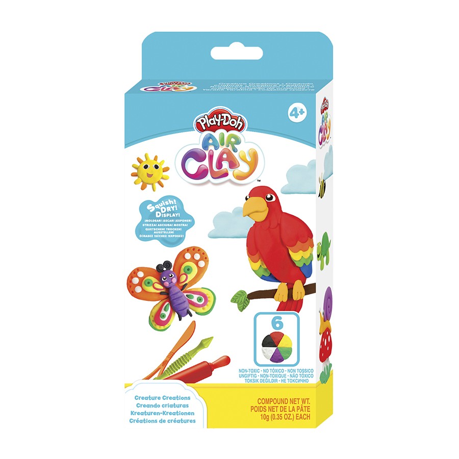 Play Doh Air Clay Creature Creations - DIY Modeling Clay for Kids, Creative Arts & Crafts Kit - Fun for Birthday Parties, Classroom Activities & Family Bonding Time