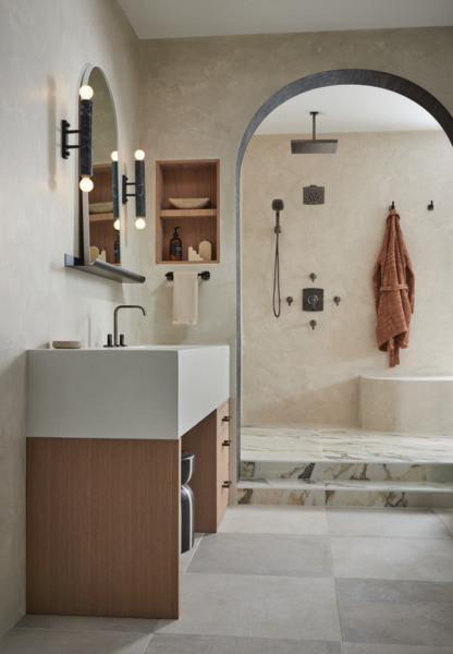 Brizo 88867 BNX Brilliance Black Onyx 4-Setting 1.75 GPM Wall Mount Hand Shower - Perfect for Bathroom, Spa, and RV Use