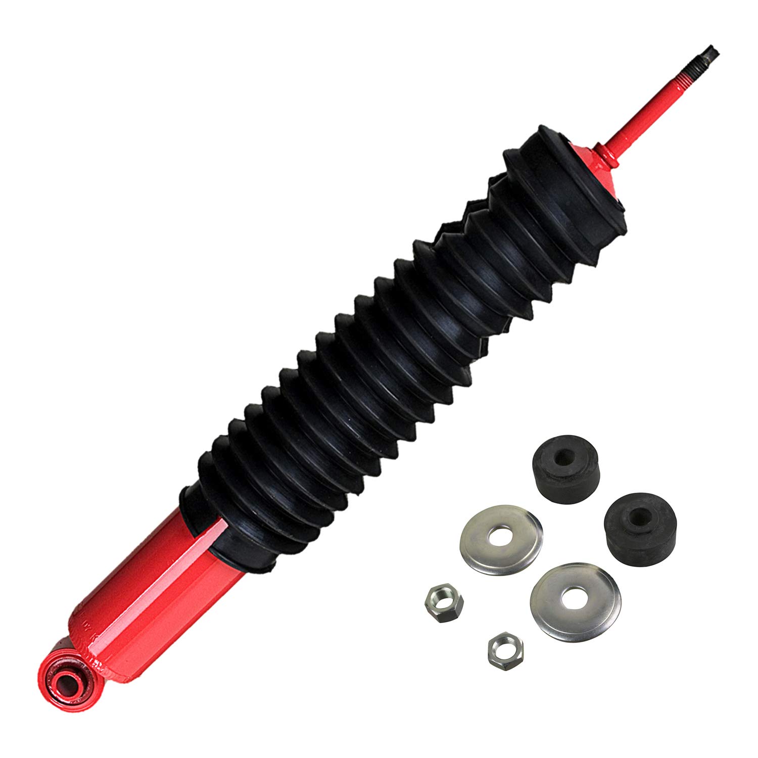 KYB 565002 MonoMax Gas Shock Absorber - Red - Heavy-Duty Performance for Trucks, SUVs, and Off-Road Vehicles - Smooth Ride on Rough Terrain and Towing