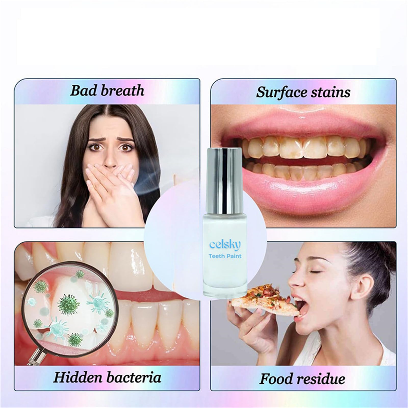 Celsky Teeth Whitening Paint - Instant White Smile Enhancer, Portable Tooth Polish for On-the-Go Use (1Pcs) | Perfect for Travel, Parties & Daily Confidence Boost