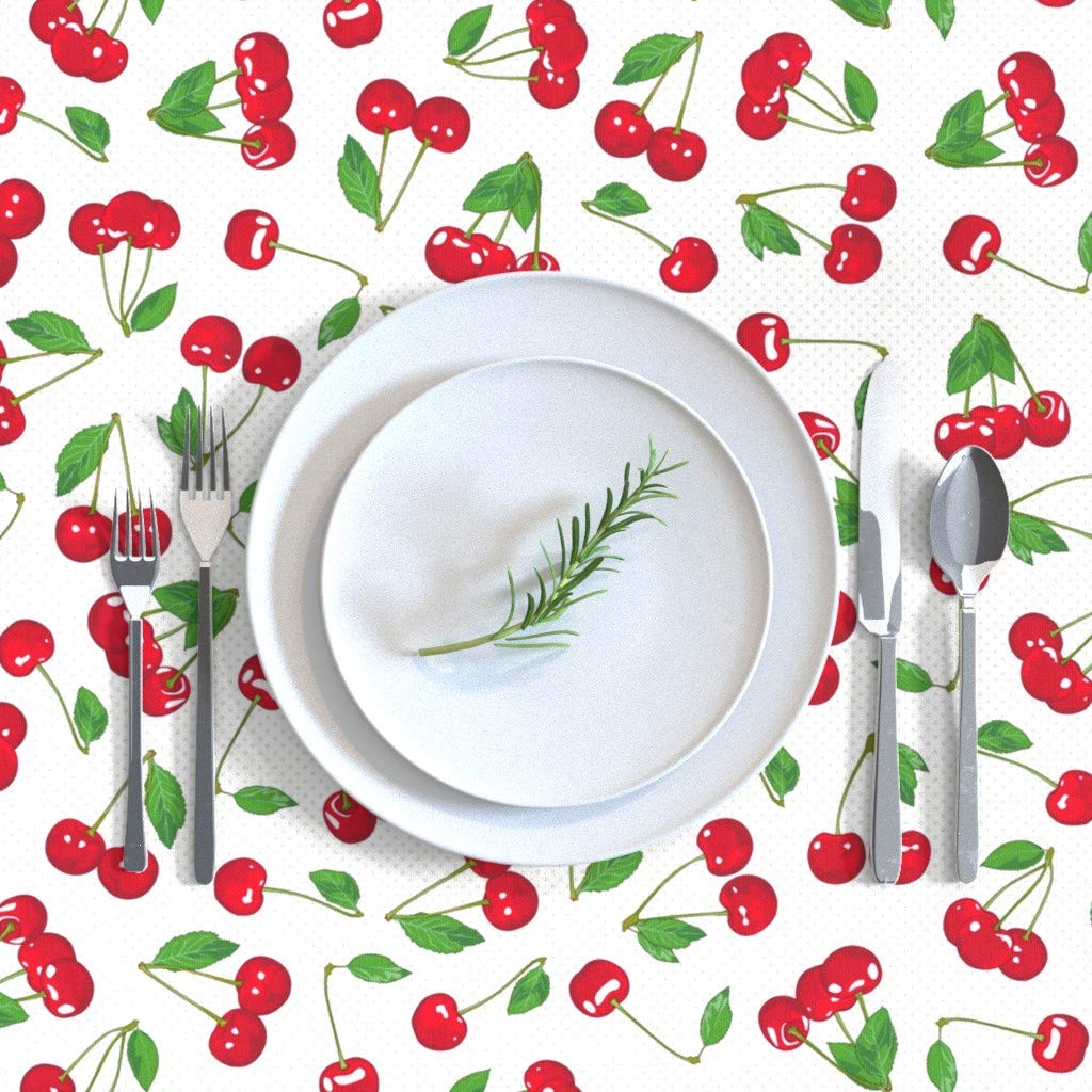 Custom Printed Cotton Sateen Tablecloth 90