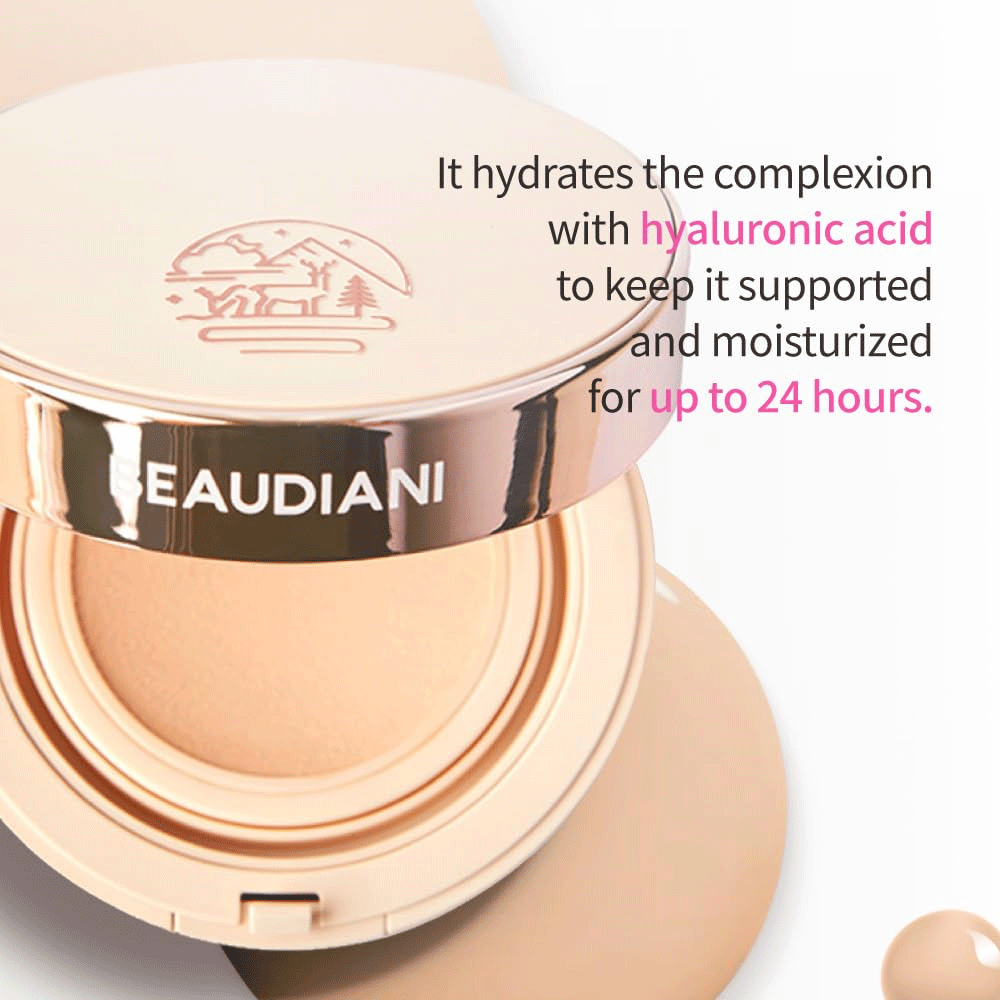BEAUDIANI Mesh Tight Up Cushion 12g - Breathable Makeup Sponge for Flawless Foundation Application, 2 Colors (Pink & Beige) - Perfect for Daily Makeup, Professional Makeup Artists & Travel Beauty Essentials