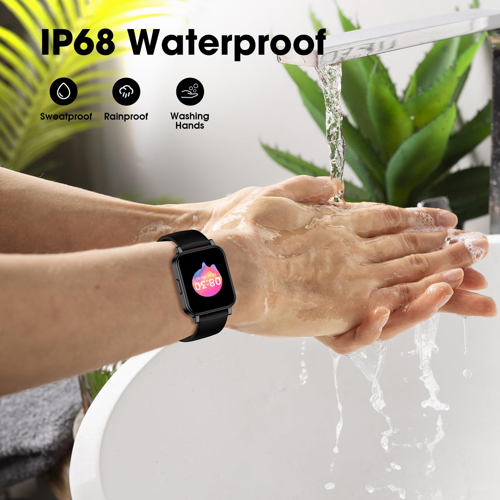 Kummel Smart Watch for Kids & Teens - No App/Phone Required | Fitness Tracker with Heart Rate Monitor, Sleep Tracking, Step Counter, Calorie Tracker & Waterproof Design | Lightweight Activity Watch for Boys & Girls | Perfect for School, Sports & Outdoor Adventures