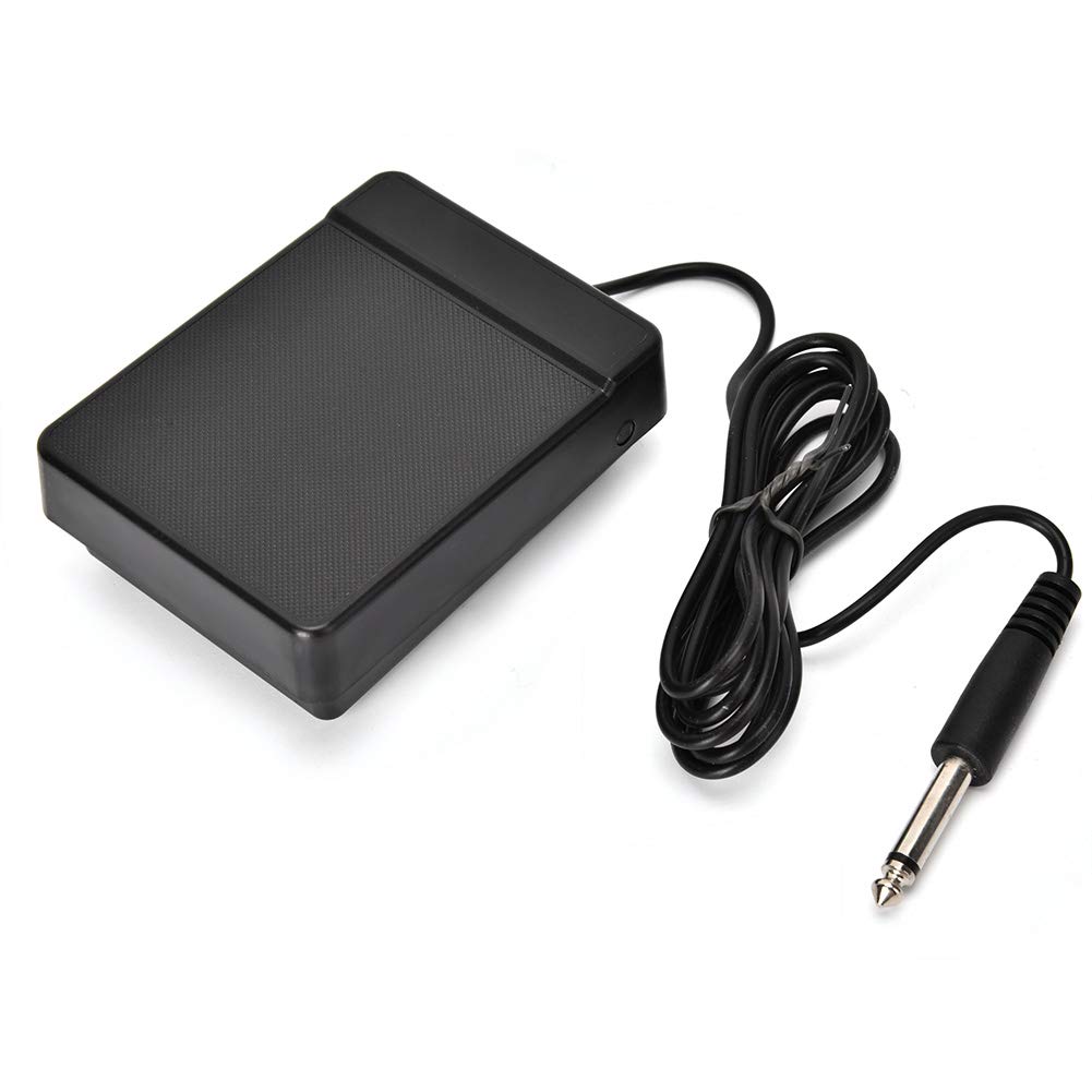 Premium Sustain Pedal for Electric Piano - 6.35mm Keyboard Pedal with Non-Slip Base | Perfect for Home Studio, Live Performances & Music Practice