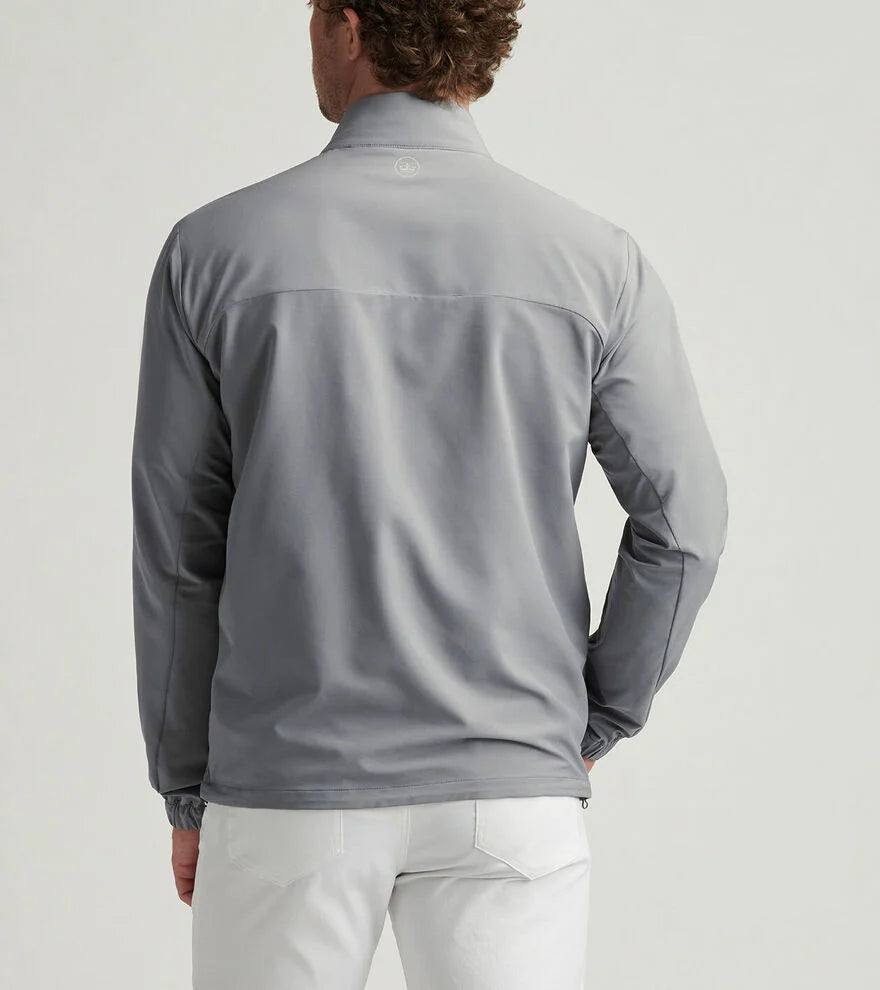 Peter Millar Men's Dunes Jacket - Lightweight Waterproof Windbreaker for Outdoor Activities | Oslo Grey | Perfect for Hiking, Golf & Travel
