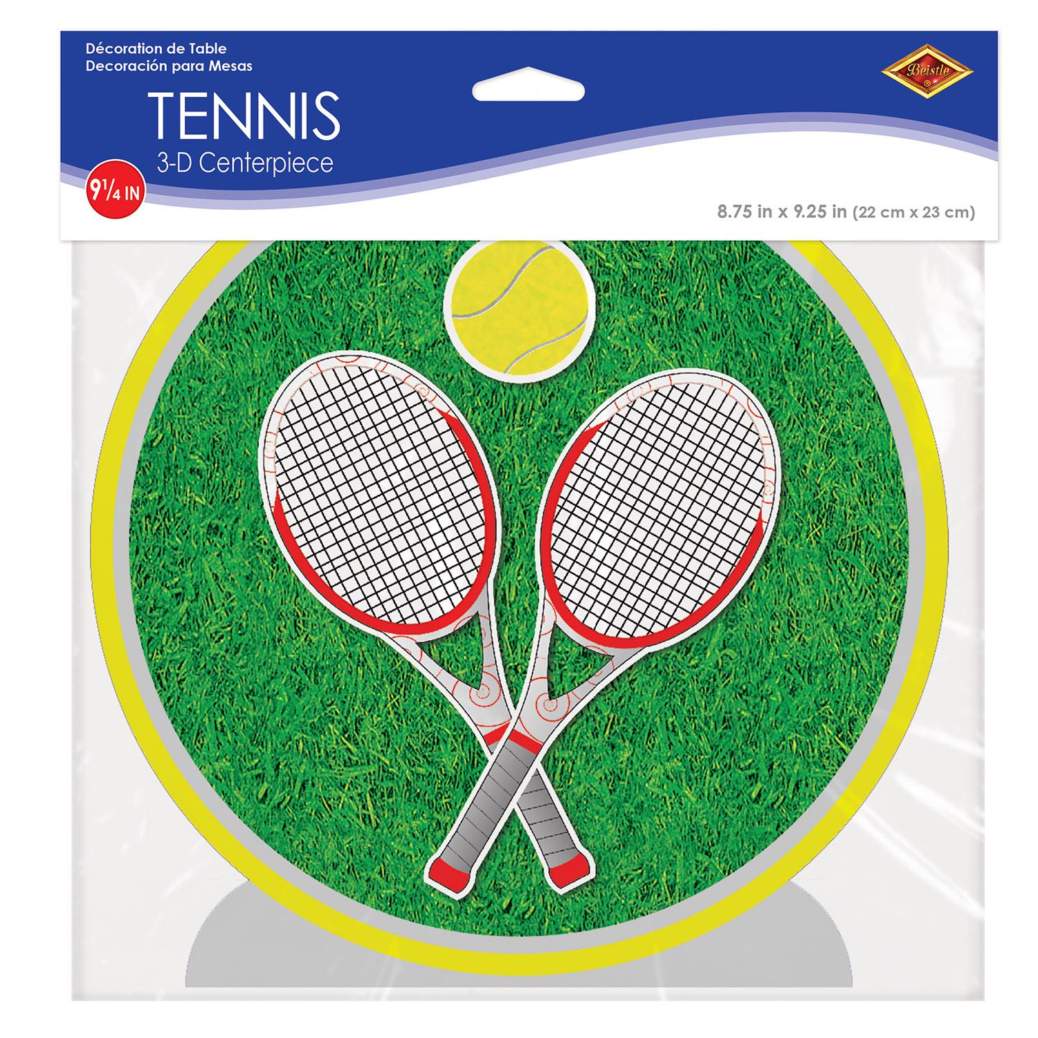 12 Pack Beistle 3D Tennis Party Centerpieces - Premium Table Decorations for Tennis Themed Birthday Parties, Baby Showers & Sports Events