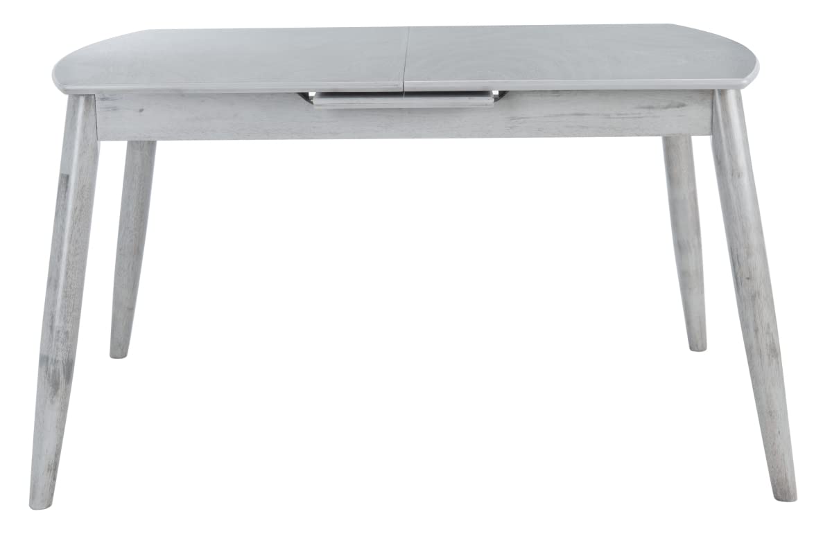 SAFAVIEH Kyoga Dark Grey Automatic Extension Dining Table - Extendable Mechanism for Small Spaces, Perfect for Dining Rooms, Kitchens & Entertaining Guests