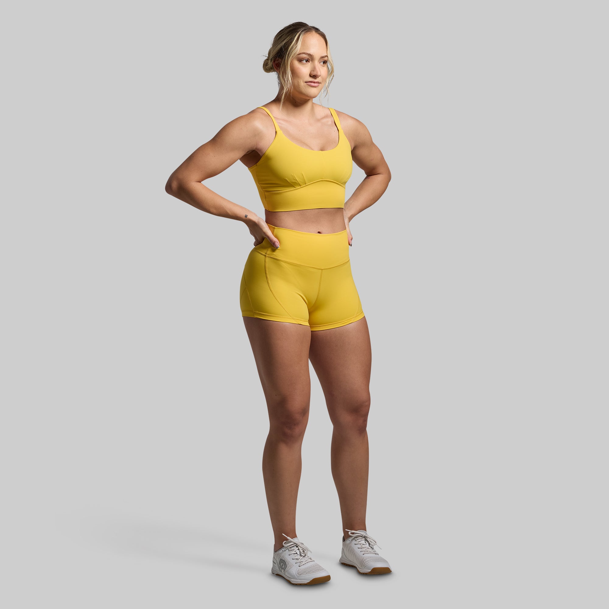 Golden High Waisted Booty Shorts for Women - Sexy Workout & Lounge Shorts for Gym, Yoga, and Summer Outfits