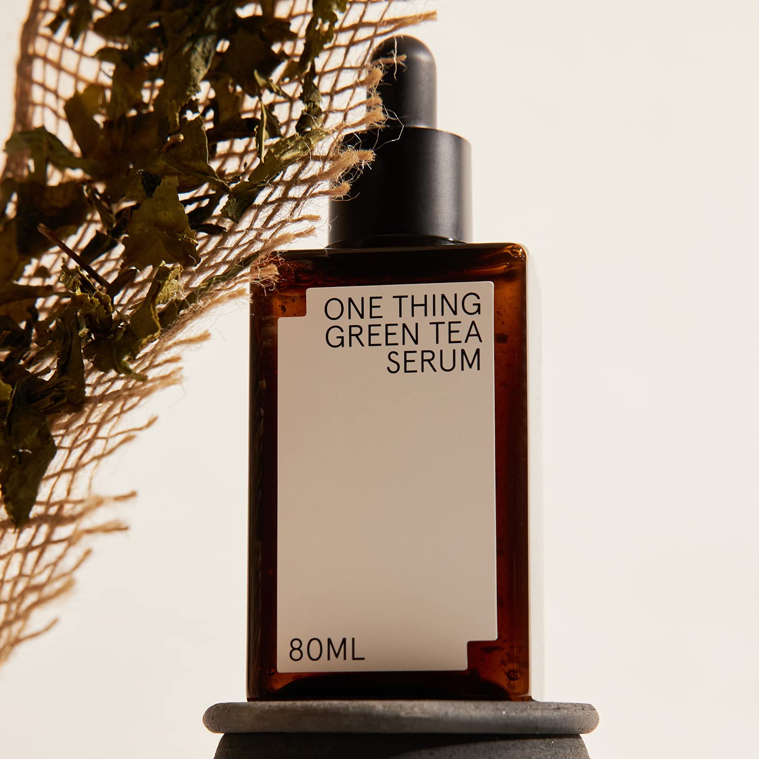 ONE THING Green Tea Serum 2.7 Fl Oz - Hyaluronic Acid Facial Ampoule for Hydration, Soothing & Barrier Repair | Vegan Korean Skincare for Glowing, Plump & Firm Skin | Perfect for Daily Routine & Sensitive Skin Care