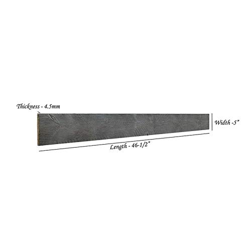 Reclaimed Wood Wall Panels - DIY Peel and Stick 3D Rectangular Brown Wood Planks for Wall Decor (10 Panels/16sqft) - Perfect for Accent Walls, Home Renovation, and Farmhouse Style Interior Design