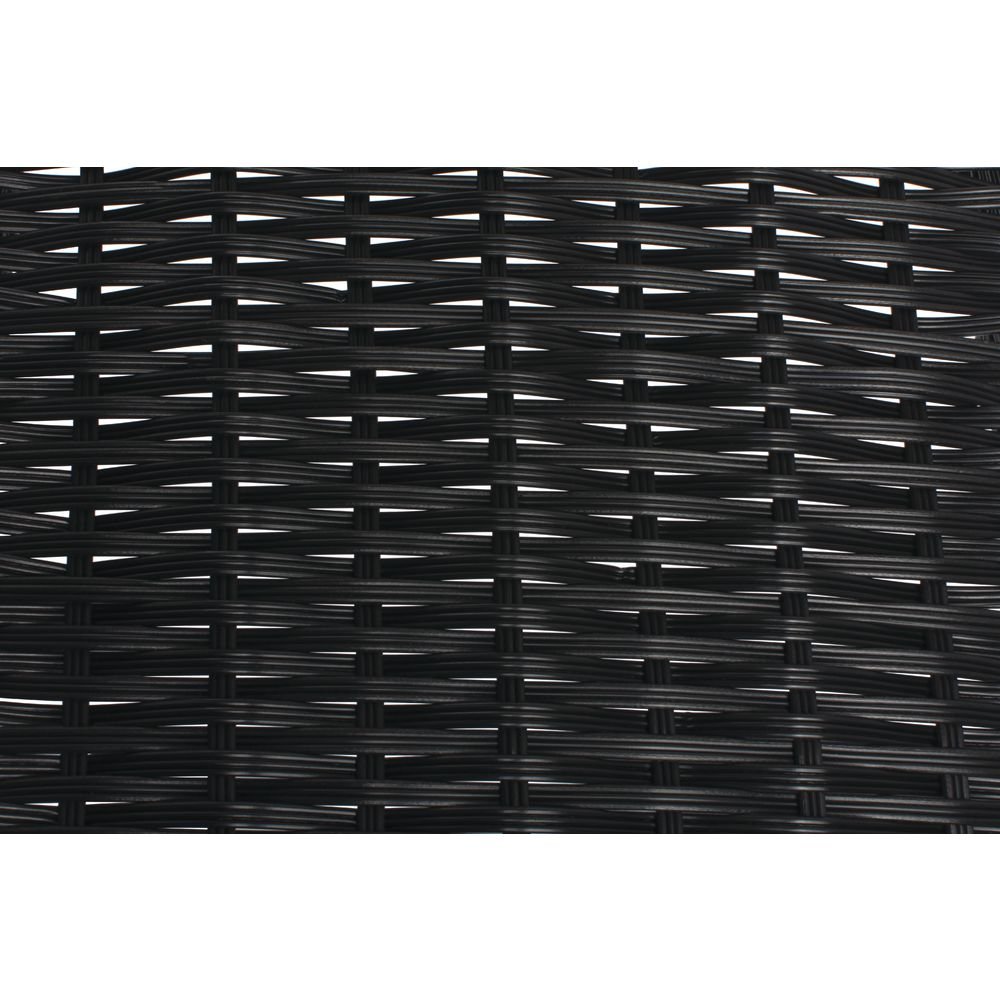 HUBERT Black Tapered Storage Basket - 15.5