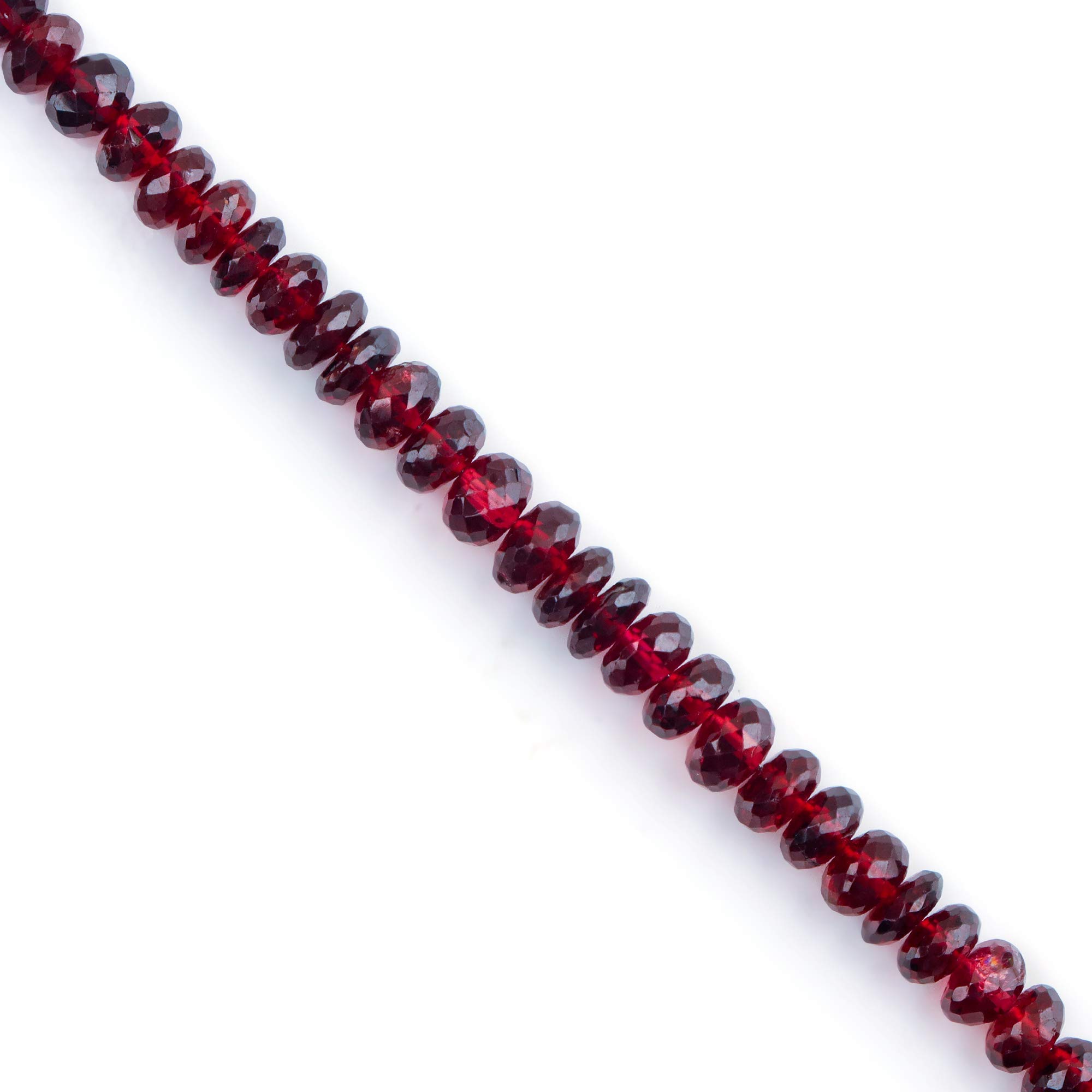 Natural Gemstone Bracelets for Women - Healing Crystal Beaded Jewelry with Silver Chain, 8 Inch Rondelle & Faceted Beads - Perfect for Energy Healing, Meditation & Spiritual Gifts