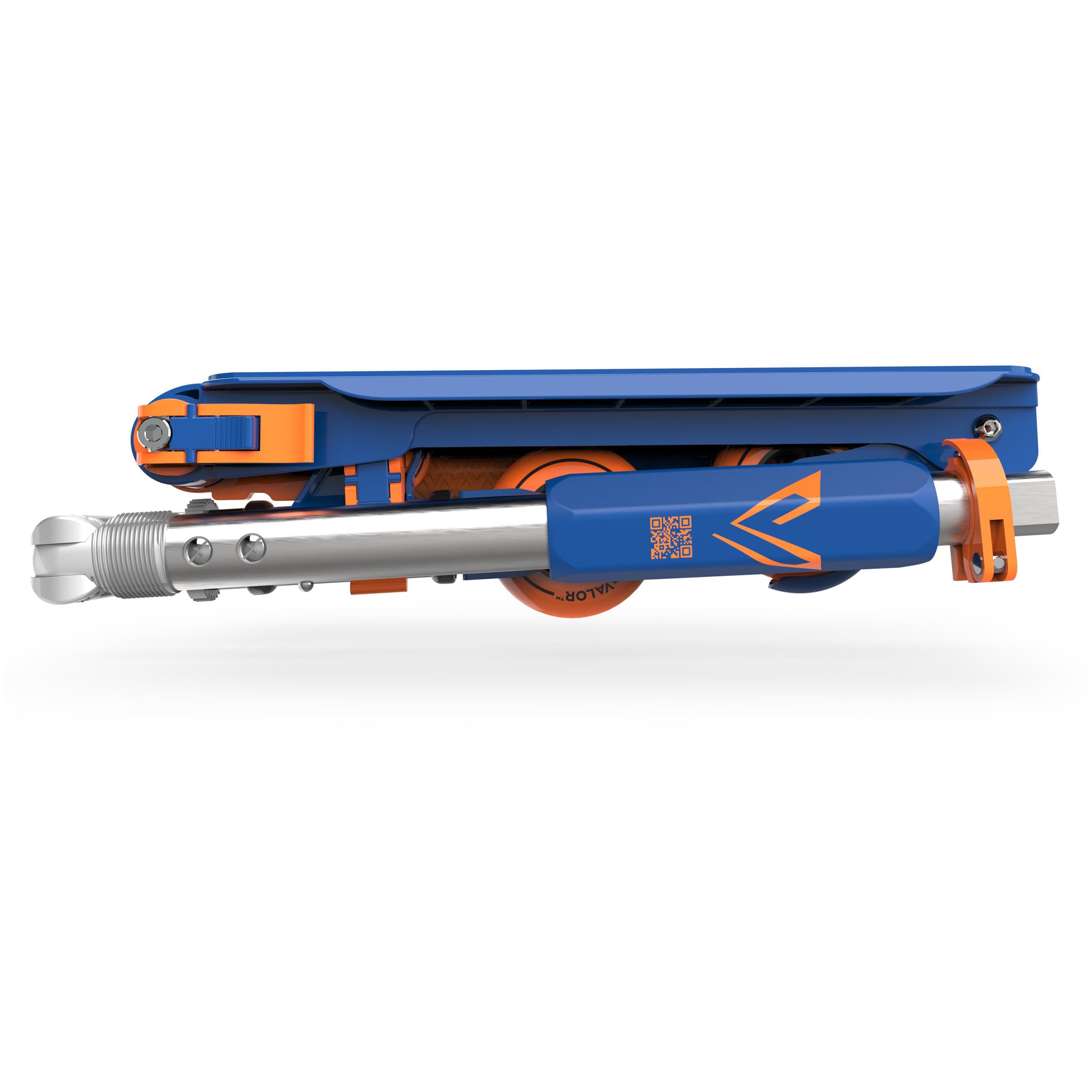 Valor Kick Scooter for Kids - Ultra Compact & Lightweight Foldable Scooter with ABEC-7 Wheel Bearings | Outdoor Ride-On Toy for Boys & Girls Ages 8-12 | Blue & Orange | Perfect for Commuting, Park Rides & Neighborhood Fun