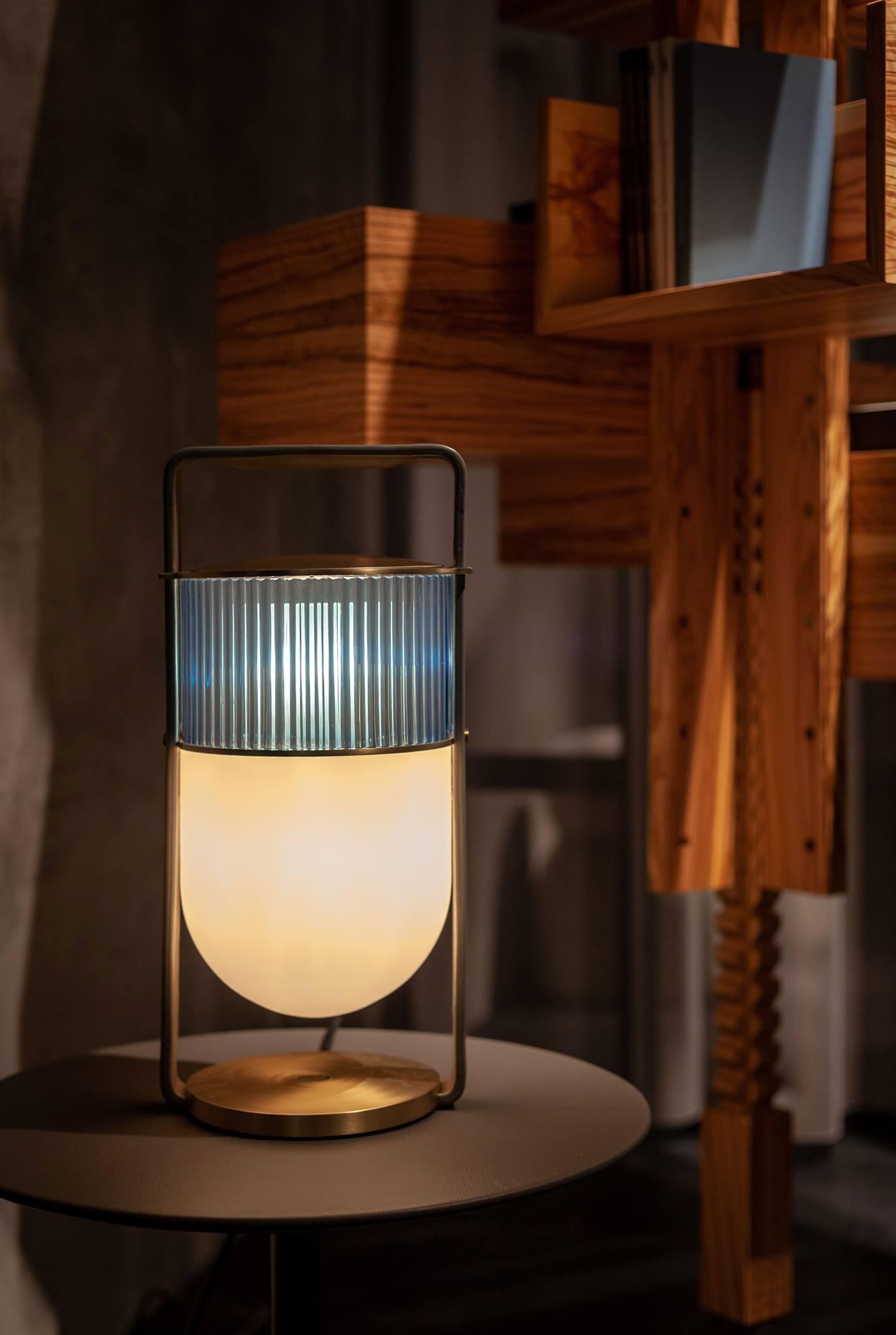 Modern Xi Table Lamp - Stylish LED Nightstand Light for Bedroom, Living Room & Office - Perfect for Reading, Relaxing & Decor