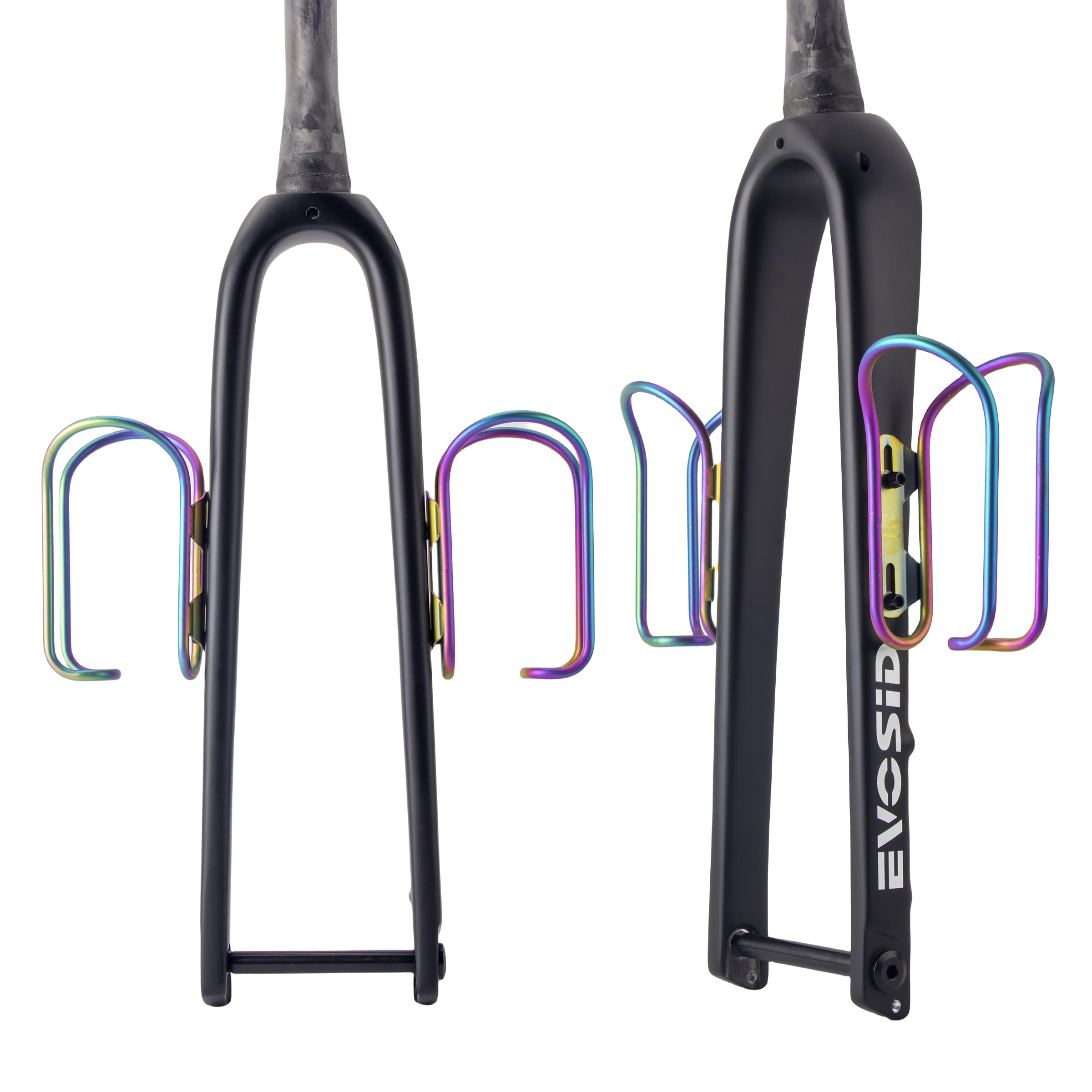 Premium Full Carbon Fiber Gravel Bike Fork - 28.6mm Disc Brake Compatible, 700x45C Thru Axle (12x100mm), V-Brake Ready - Ideal for Road Cycling, Adventure Racing & Bikepacking