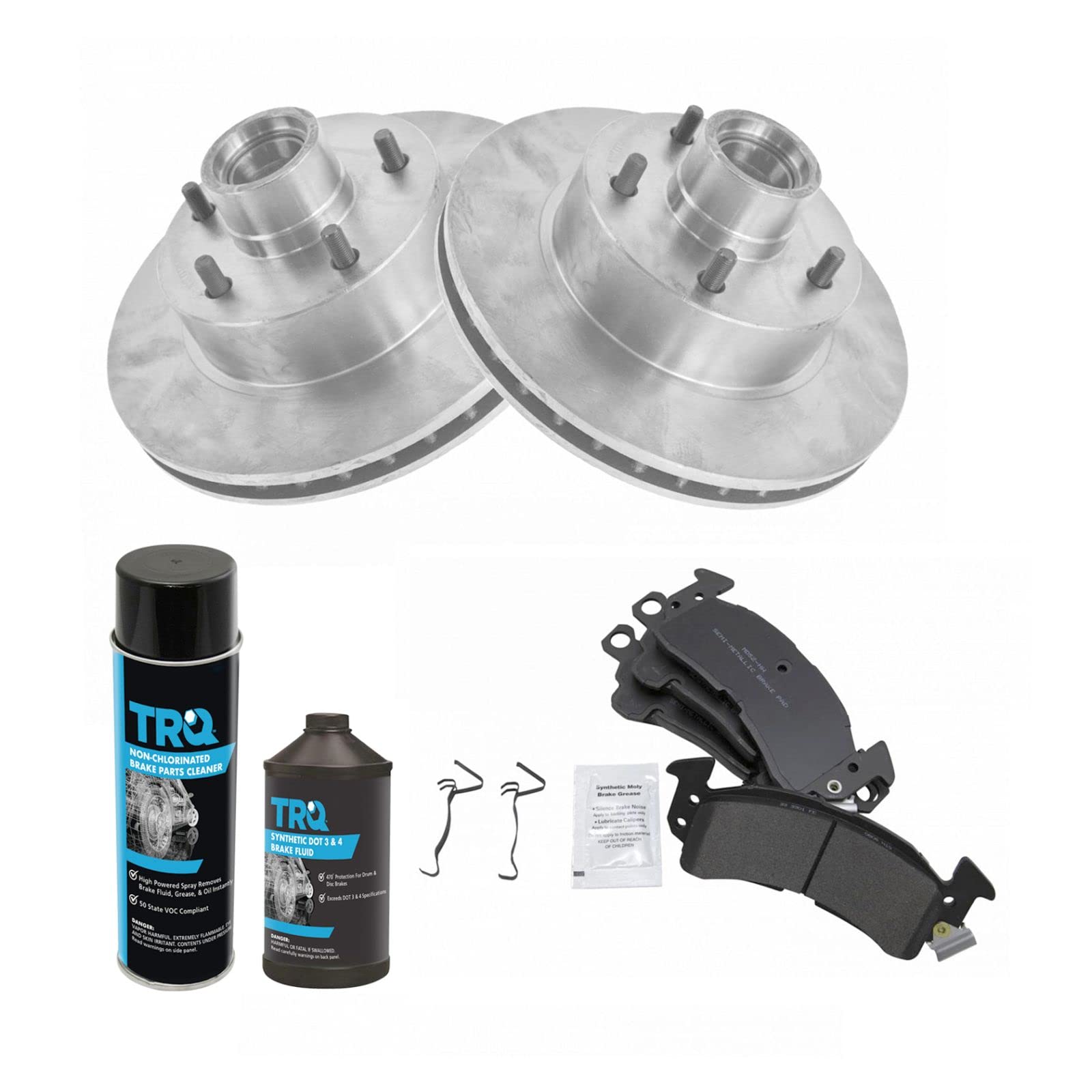 High-Performance Front Disc Brake Rotor & Pad Kit with Anti-Corrosion Chemicals - Perfect for Car, Truck & SUV Brake System Maintenance & Upgrades