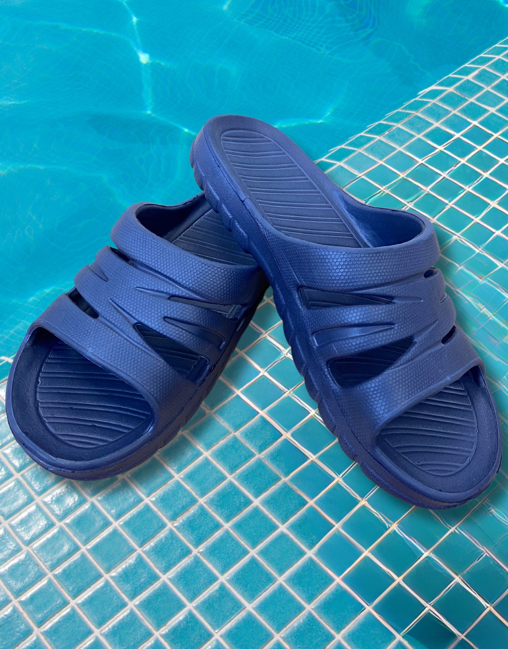 **Best Unisex Water Shoes for Swimming, Beach & Pool - Comfortable Non-Slip Aqua Socks - Navy Blue**    Perfect for swimming, beach walks, water sports, and outdoor activities.