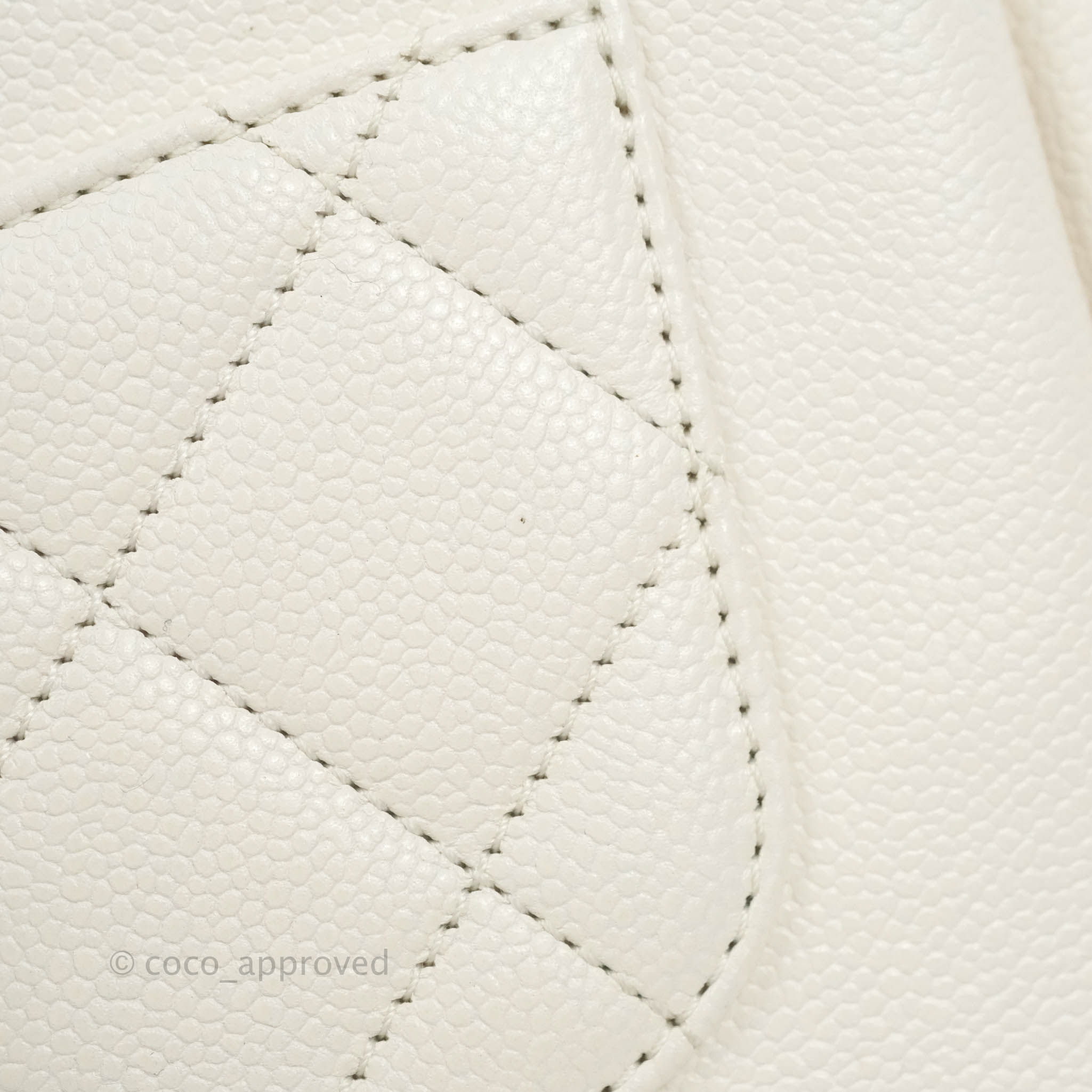 Chanel Business Affinity Drawstring Bucket Bag in White Caviar Leather with Gold Hardware - Perfect for Work, Travel & Everyday Luxury