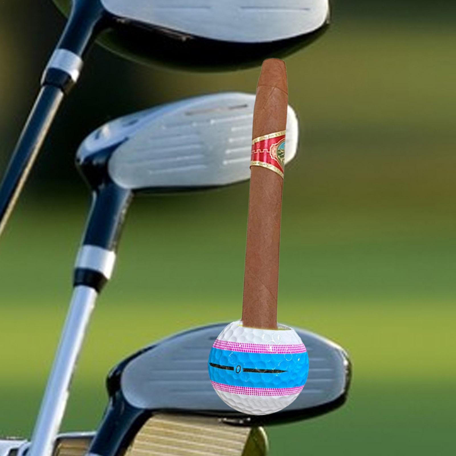 Magnetic Golf Ball Cigarette Holder - Portable & Durable Golf Cart Accessory for Men - Perfect for Golfers Who Smoke on the Course