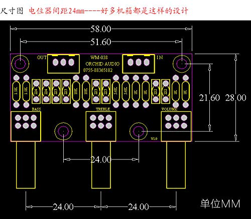 High Fidelity Passive Tone Control Preamp Board for Bass Treble Volume Adjustment - DIY Audio Amplifier Upgrade for Home Stereo & Professional Sound Systems