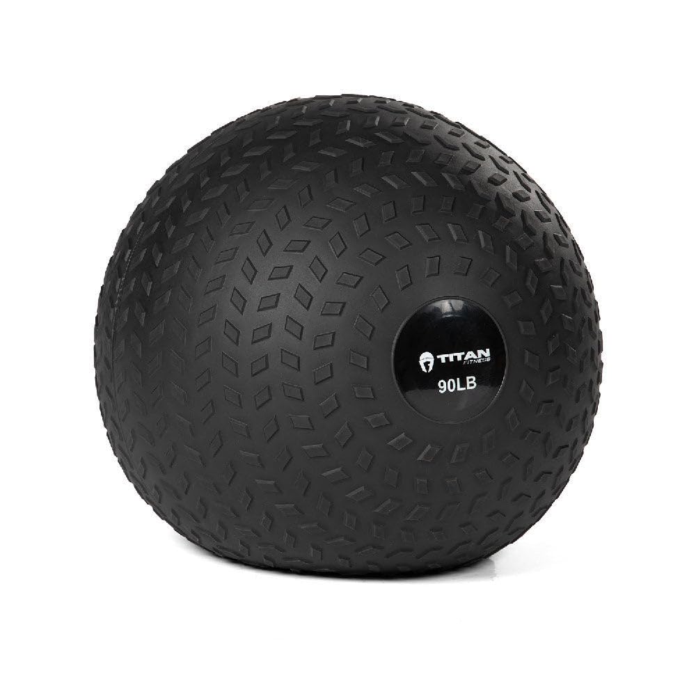 Titan Fitness Rubber Tread Slam Ball - Heavy Duty Dead Bounce Medicine Ball for Weight Training, CrossFit, HIIT Workouts | Perfect for Throwing, Catching, Slamming & Twisting Exercises | Gym, Home & Outdoor Fitness Equipment