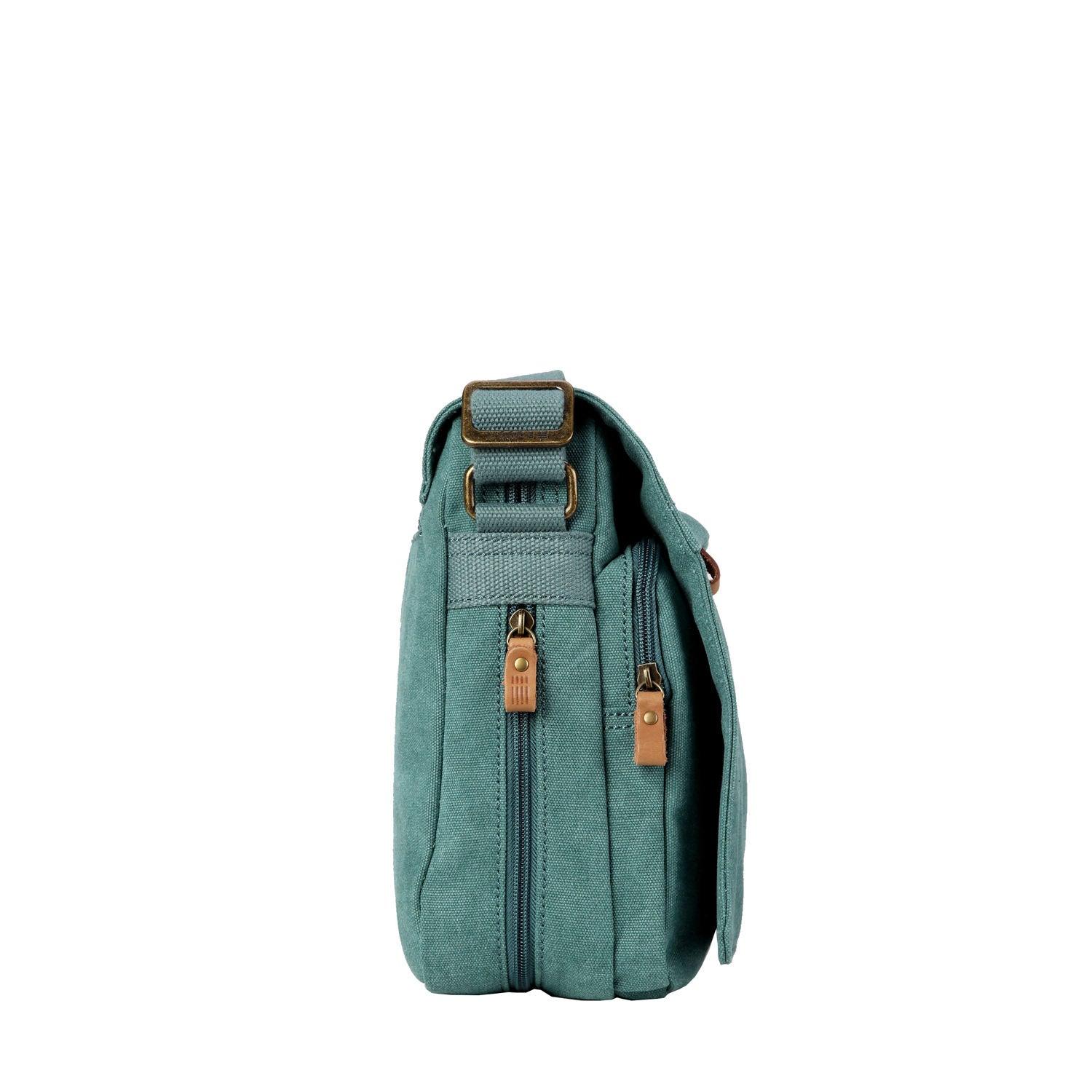 TRP0241 Troop London Classic Canvas Messenger Bag - Stylish & Durable Crossbody Bag for Men & Women - Perfect for Work, Travel & Everyday Use