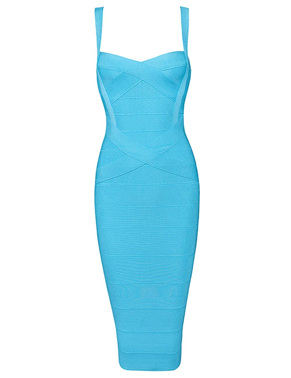 Madam Uniq Women's Sexy Straps Bodycon Bandage Dress - Slim Fit Clubwear, Celebrity Style Party Dress for Night Out, Date Night & Special Occasions