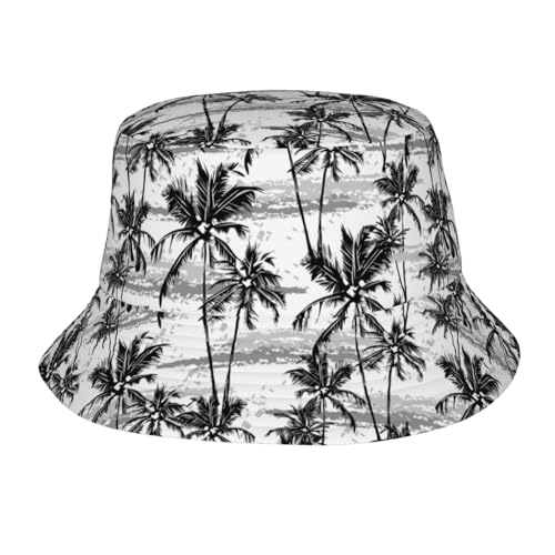 Black White Palm Tree