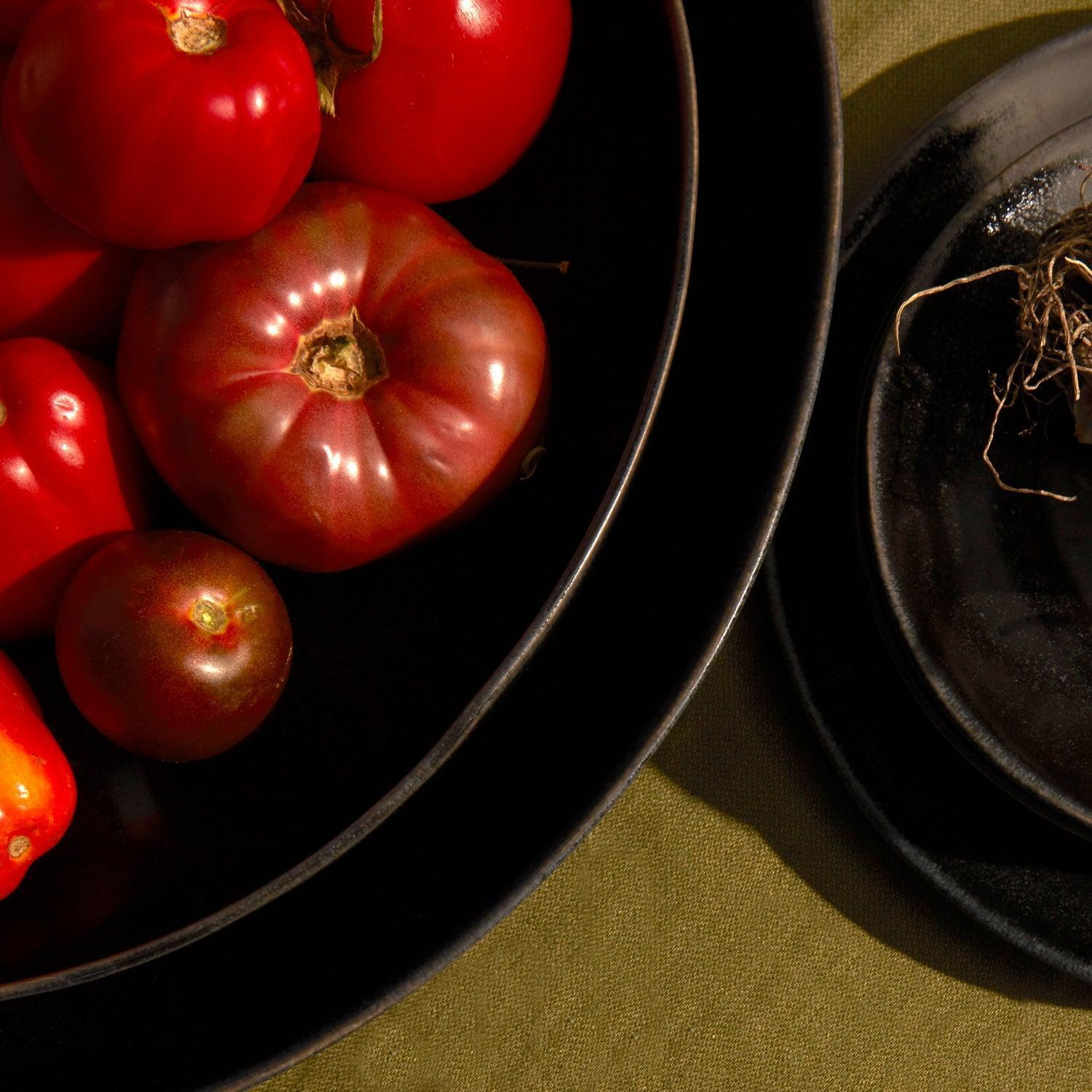 Terra Coupe Bowl - Premium Iron Serving Bowl for Salads, Pasta & Desserts - Elegant Tableware for Dining & Entertaining