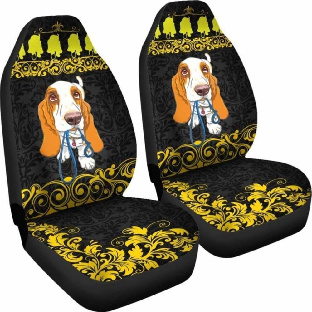 Basset Hound Dog Car Seat Cover for Cars, Trucks & SUVs - Universal Fit 12