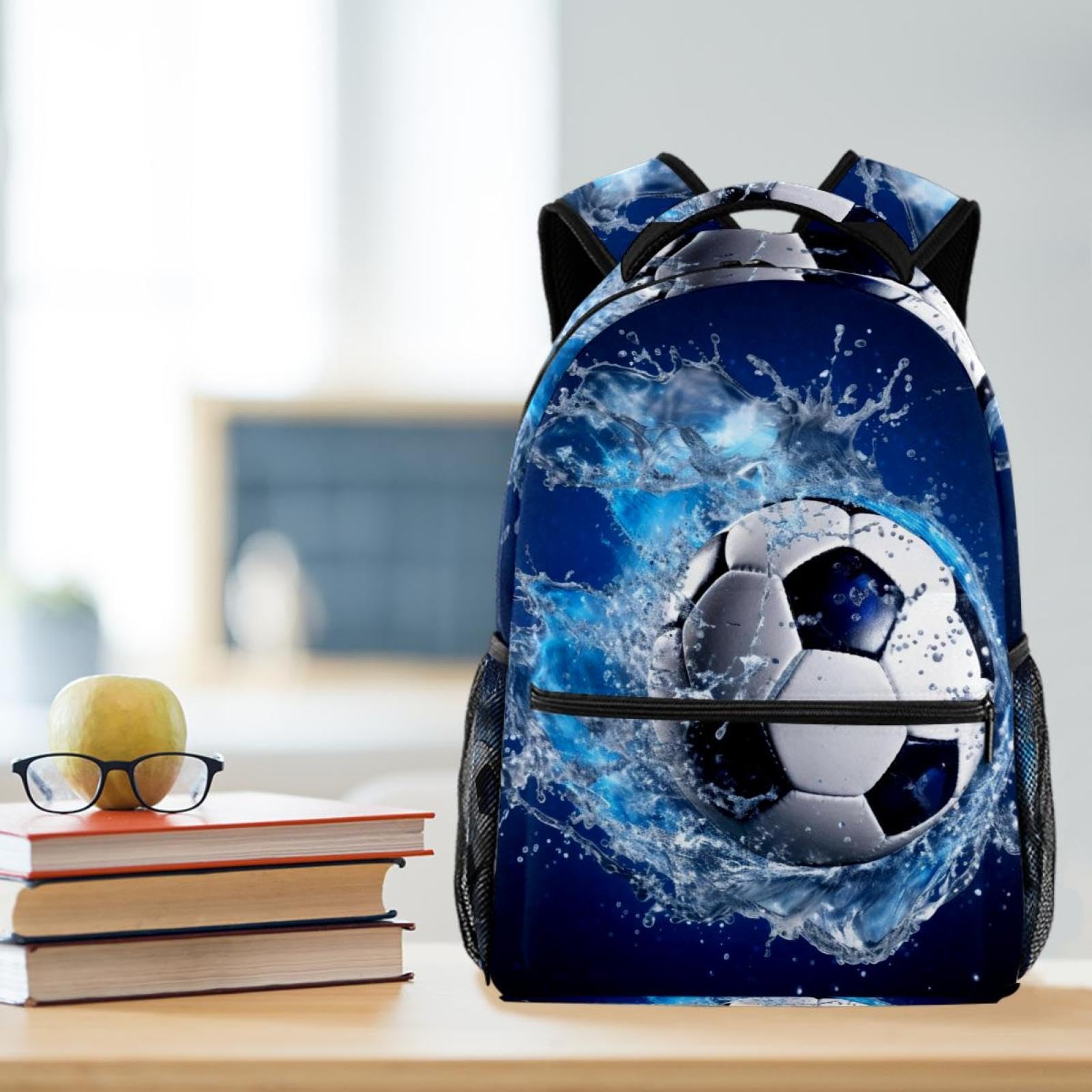 Best Travel Backpack for Men & Women - Lightweight Durable Blue Ocean Design - Perfect for Hiking, Camping & Daily Commute
