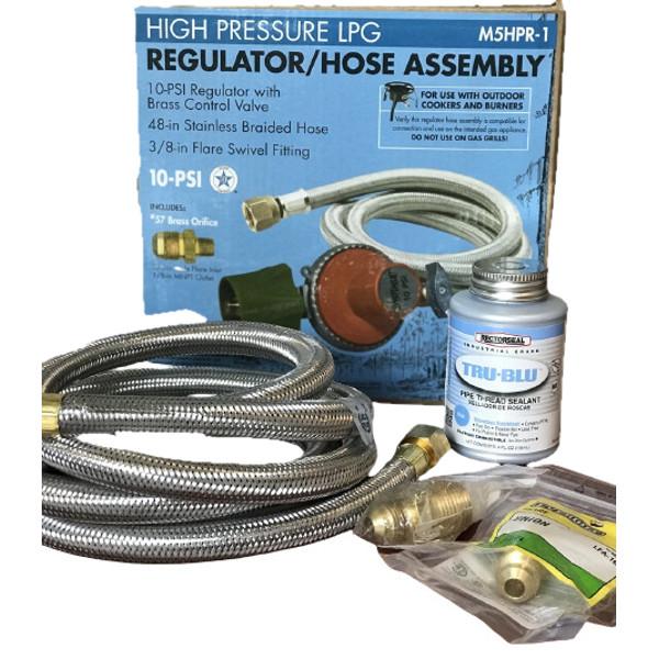Propane to Natural Gas Grill Conversion Kit - Universal Adapter for BBQ, Stove & Fire Pit - Easy Installation for Outdoor Cooking & Backyard Grilling