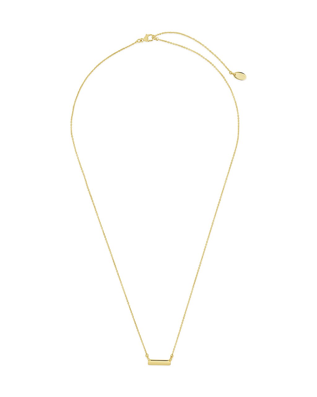 14K Gold Mini Bar Pendant Necklace for Women - Dainty Minimalist Layering Chain Jewelry Gift for Her - Perfect for Everyday Wear, Date Nights & Special Occasions