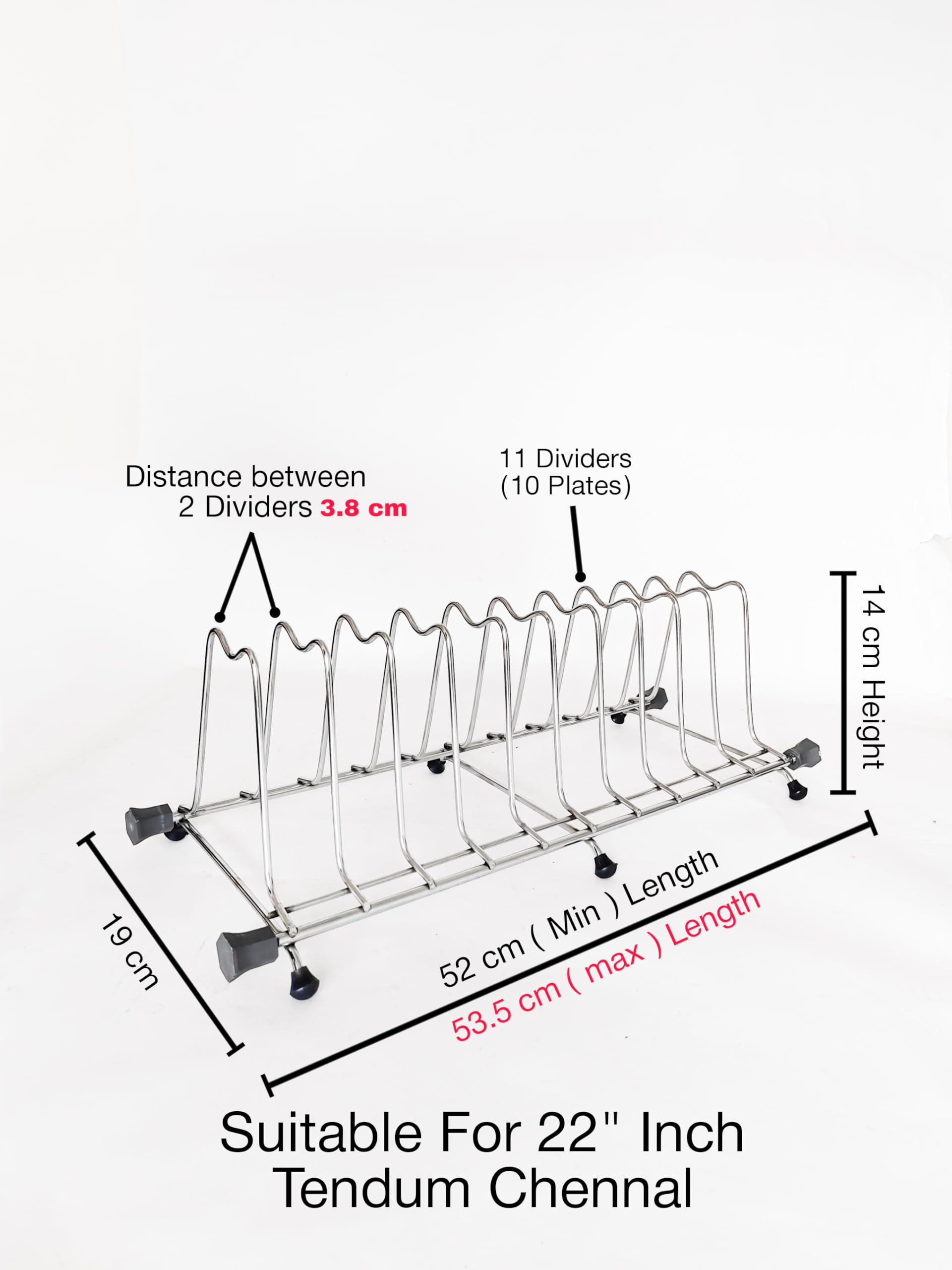 Stainless Steel Countertop Dish Rack with Drainer Tray - Adjustable Multi-Purpose Kitchen Organizer for Drying Dishes, Cups & Utensils - Space Saving Black Iron Design for Small Kitchens & Apartments