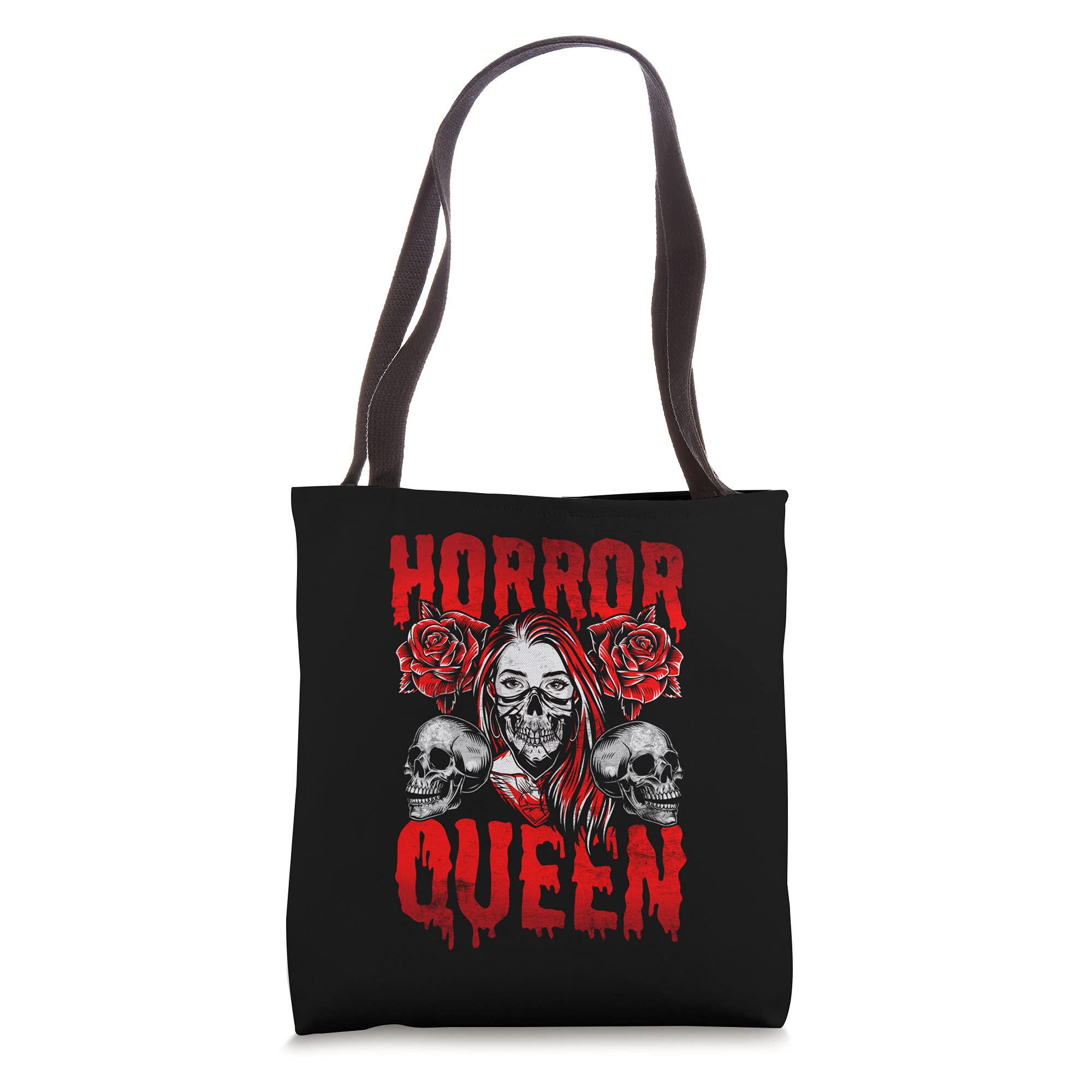 Horror Movie Fan Tote Bag - Scary Cinema Lover Gift for Halloween, Movie Nights & Horror Conventions - Durable Reusable Shopping Bag for Fans of Thriller Films